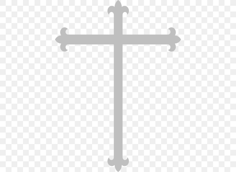 Christian Cross Silver Clip Art, PNG, 438x597px, Christian Cross, Baptism, Cross, Crucifix, Drawing Download Free