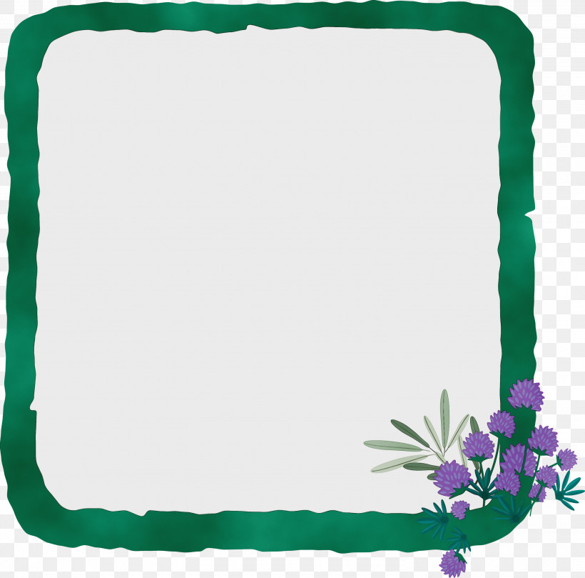 Picture Frame, PNG, 3000x2960px, Flower Frame, Biology, Film Frame, Geometry, Green Download Free