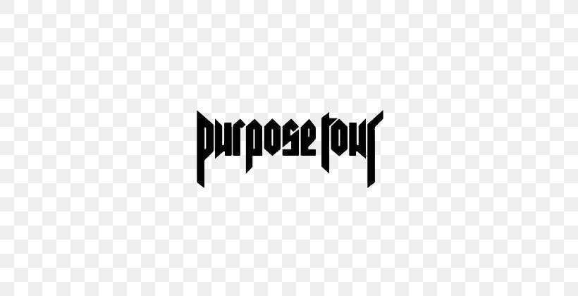 Purpose World Tour Logo Brand Hoodie, PNG, 720x420px, Purpose World Tour, Black, Black And White, Brand, Hoodie Download Free