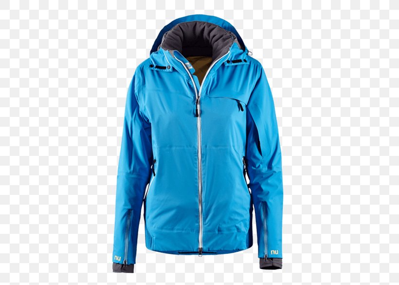 Hoodie Jacket Daunenjacke Polar Fleece, PNG, 585x585px, Hoodie, Blue, Bluza, Cobalt Blue, Collar Download Free