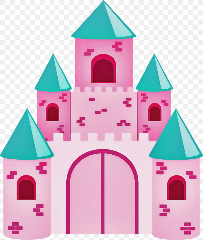 Pink Playhouse Castle Play House, PNG, 1765x2083px, Pink, Arch, Architecture, Building, Castle Download Free
