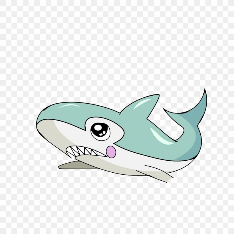 Shark Cartoon Fish Animation, PNG, 2953x2953px, Shark, Animal, Animated Cartoon, Animation, Aqua Download Free