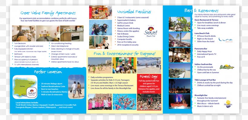 Costa Del Sol Brochure Hotel Seaside Resort, PNG, 2000x968px, 4 Star, Costa Del Sol, Advertising, Beach, Brochure Download Free