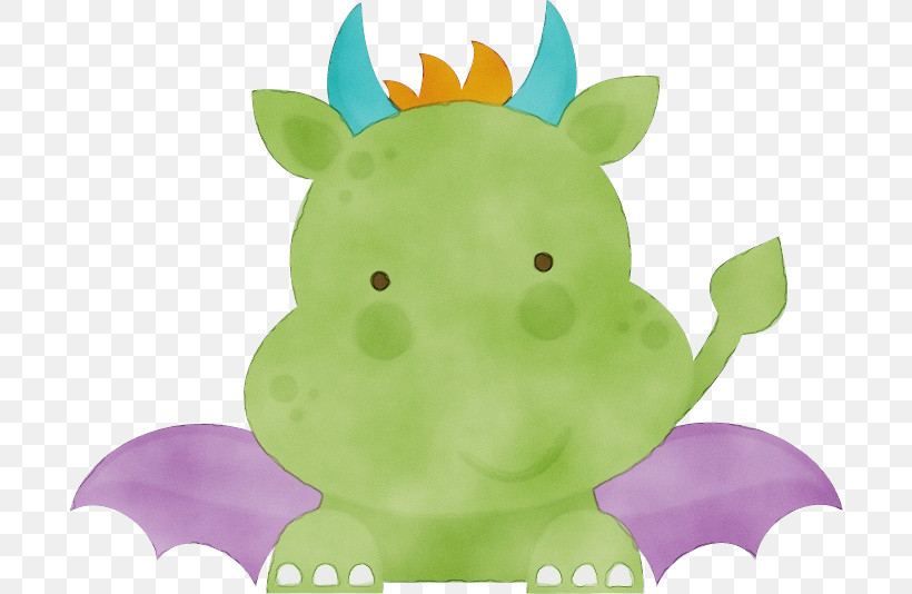 Dragon, PNG, 696x534px, Watercolor, Cuteness, Dragon, Drawing, Free Download Free