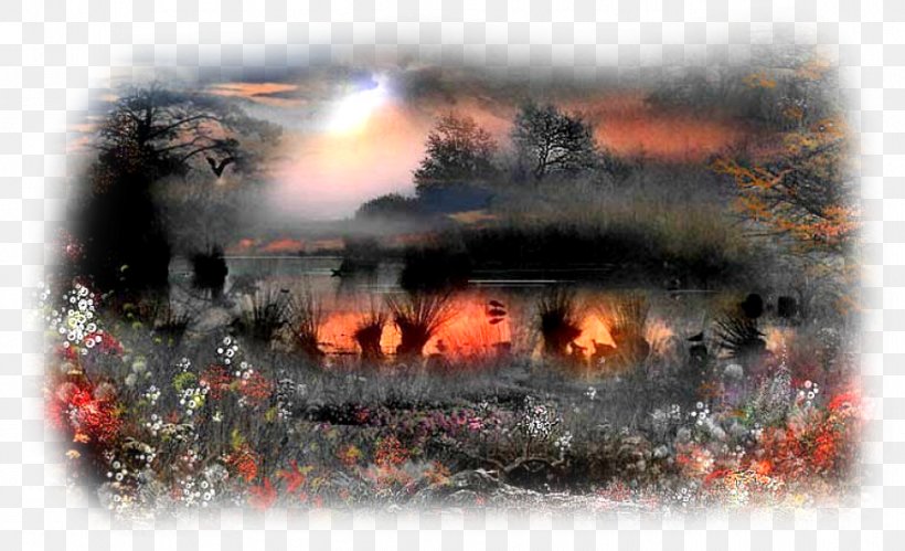 Ping Painting Landscape, PNG, 911x555px, Watercolor, Cartoon, Flower, Frame, Heart Download Free