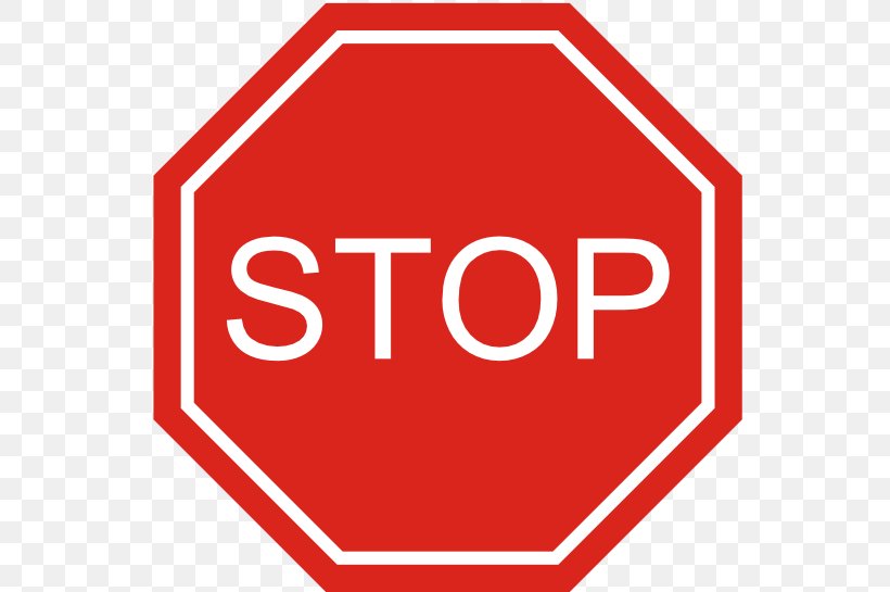 The Big Red Stop Sign Traffic Sign Clip Art Signage, PNG, 569x545px, Stop Sign, Area, Brand, Logo, Number Download Free