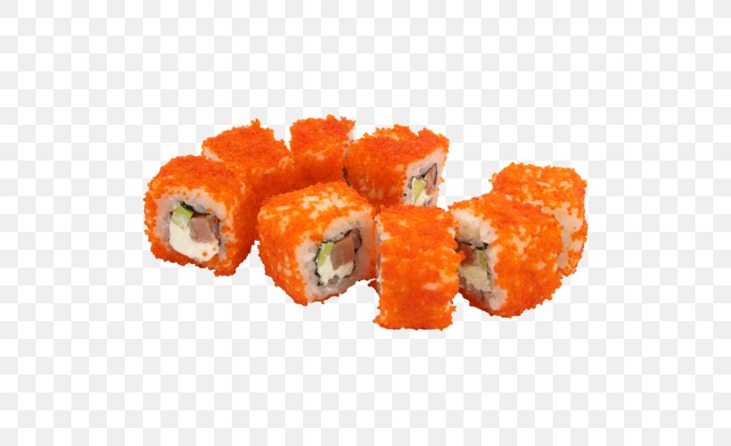 California Roll Sushi Makizushi Japanese Cuisine Smoked Salmon, PNG, 500x500px, California Roll, Asian Food, Comfort Food, Cuisine, Delivery Download Free