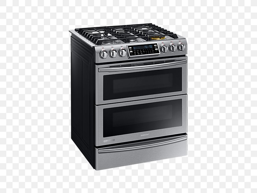 Gas Stove Cooking Ranges Samsung NY58J9850 Self-cleaning Oven, PNG, 802x615px, Gas Stove, Cast Iron, Convection, Cooking Ranges, Cubic Foot Download Free