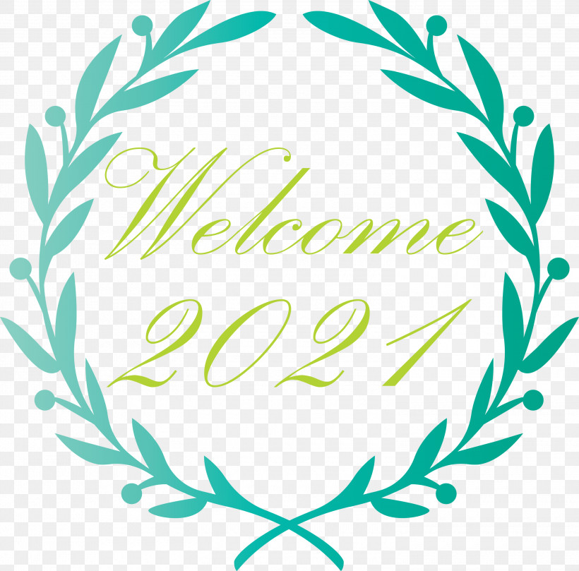 New Year 2021 Welcome, PNG, 3000x2960px, New Year 2021 Welcome, Cricut, Floral Design, Free, Round Black Coasters Download Free