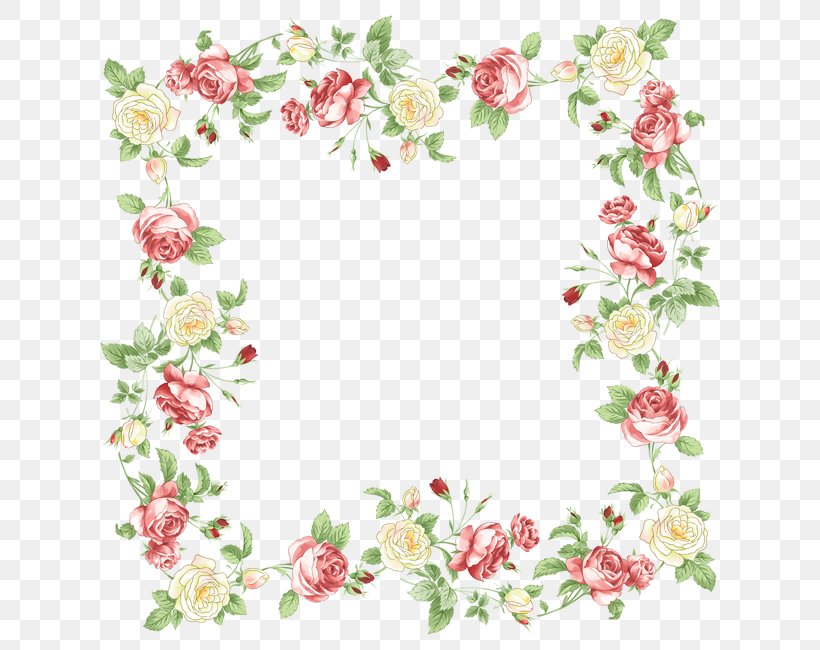 Paper Border Flowers Clip Art, PNG, 650x650px, Paper, Area, Border Flowers, Drawing, Floral Design Download Free