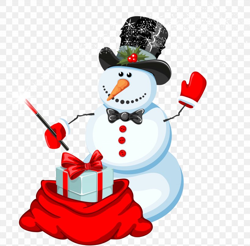 Snowman Magician Clip Art, PNG, 4540x4459px, Snowman, Christmas, Christmas Ornament, Fictional Character, Magic Download Free