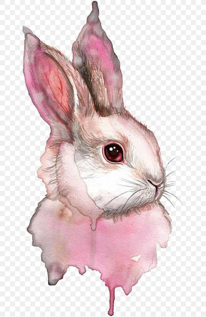 Watercolor Painting Rabbit Watercolor: Animals Drawing, PNG, 649x1262px, 2018, Watercolor Painting, Animal, Art, Cuteness Download Free