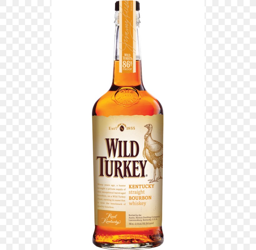 Wild Turkey Bourbon Whiskey Rye Whiskey Distilled Beverage, PNG, 800x800px, Wild Turkey, Alcohol By Volume, Alcohol Proof, Alcoholic Beverage, Alcoholic Drink Download Free