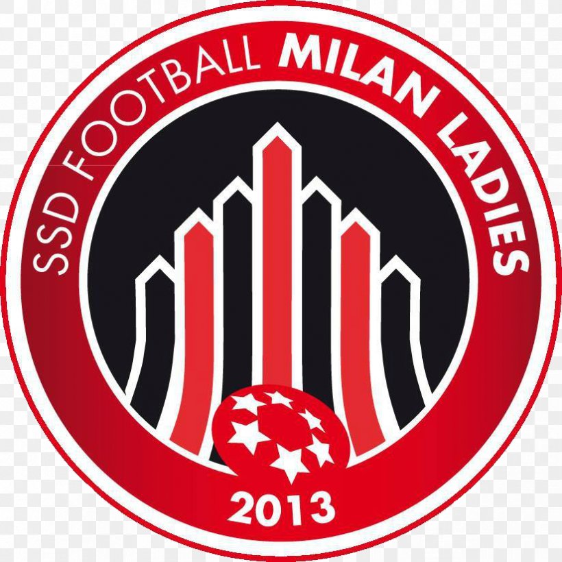 Football Milan Ladies Ssd A.C. Milan Inter Milan A.C.F. Milan, PNG, 824x824px, Ac Milan, Area, Badge, Brand, Emblem Download Free