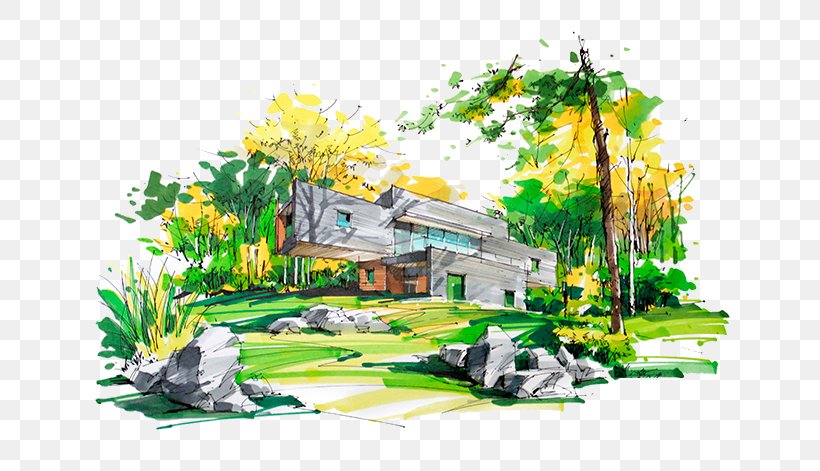 Watercolor Painting Architecture Marker Pen, PNG, 750x471px, Watercolor Painting, Architecture, Art, Drawing Room, Floor Plan Download Free