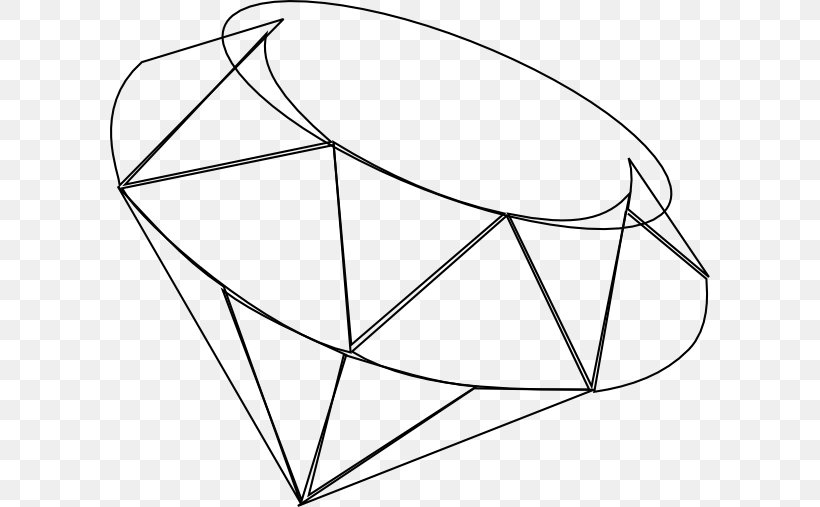 Drawing Diamond Cut Clip Art, PNG, 600x507px, Drawing, Animaatio, Area, Black And White, Diamond Download Free