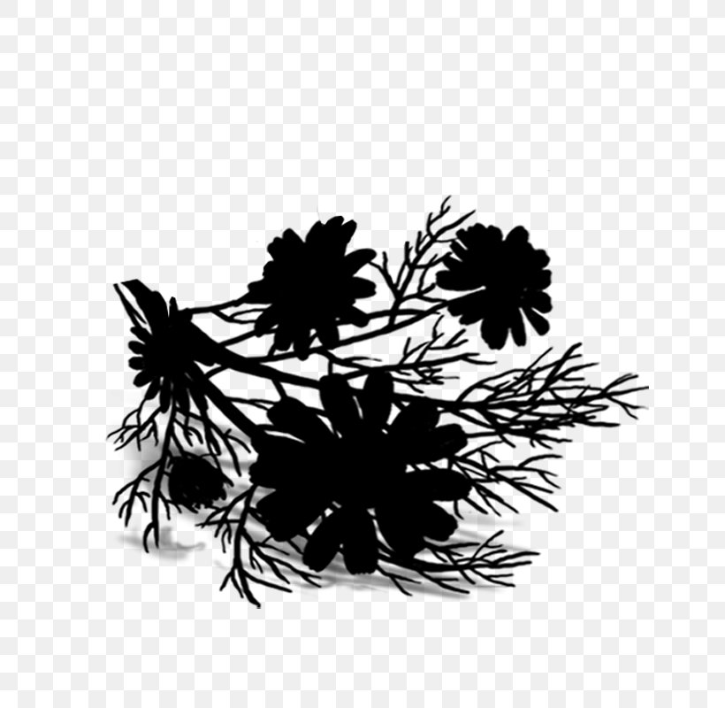 Leaf Flower Desktop Wallpaper Computer Font, PNG, 800x800px, Leaf, Black M, Blackandwhite, Botany, Branch Download Free