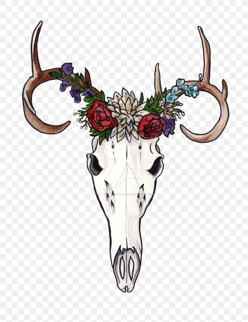 Reindeer Horn Art Skull, PNG, 750x1065px, Deer, Animal, Antler, Art, Bone Download Free