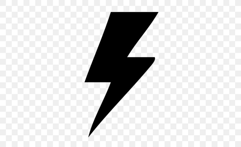 Lightning Clip Art, PNG, 500x500px, Lightning, Black, Black And White, Brand, Electricity Download Free