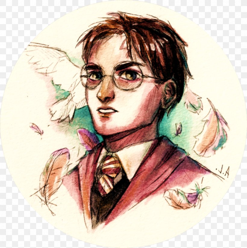 Harry Potter Watercolor Painting Fan Art, PNG, 892x896px, Watercolor, Cartoon, Flower, Frame, Heart Download Free