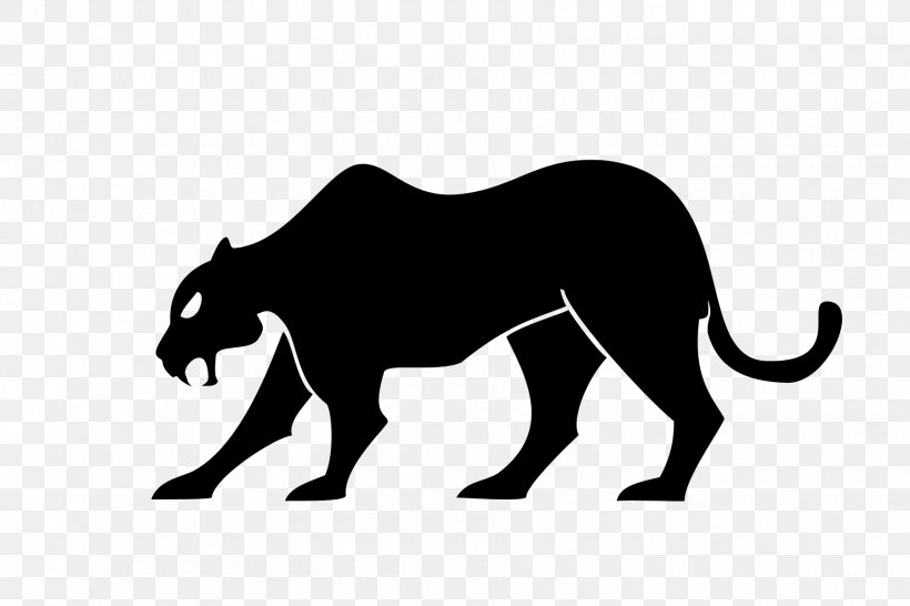 Black Panther Cougar Silhouette Clip Art, PNG, 1800x1200px, Black Panther, Big Cats, Black, Black And White, Carnivoran Download Free