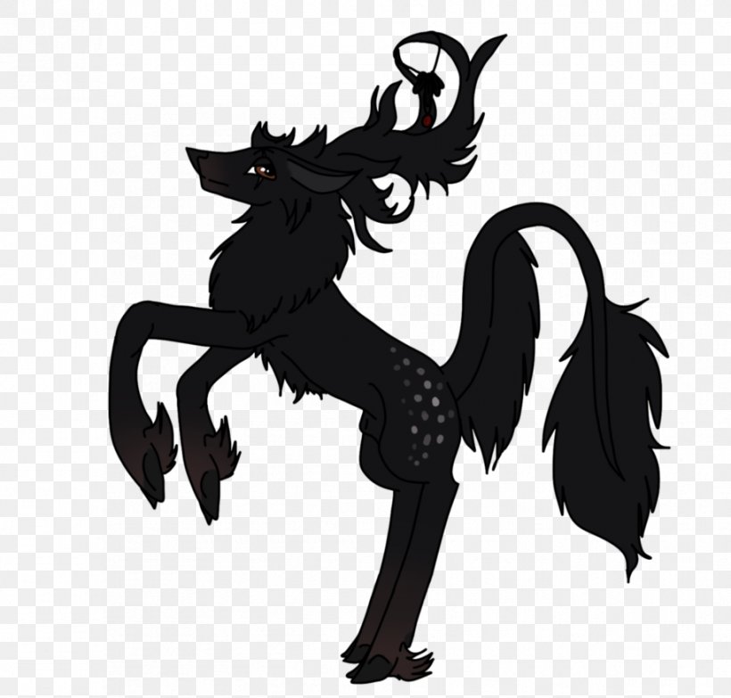 Demon Drawing Horse Witchcraft Chikorita, PNG, 915x874px, Demon, Black, Black And White, Carnivoran, Cartoon Download Free