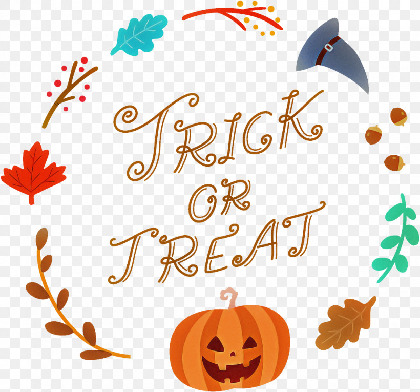 Trick Or Treat Halloween, PNG, 1028x960px, Trick Or Treat, Halloween, Happy, Orange, Smile Download Free