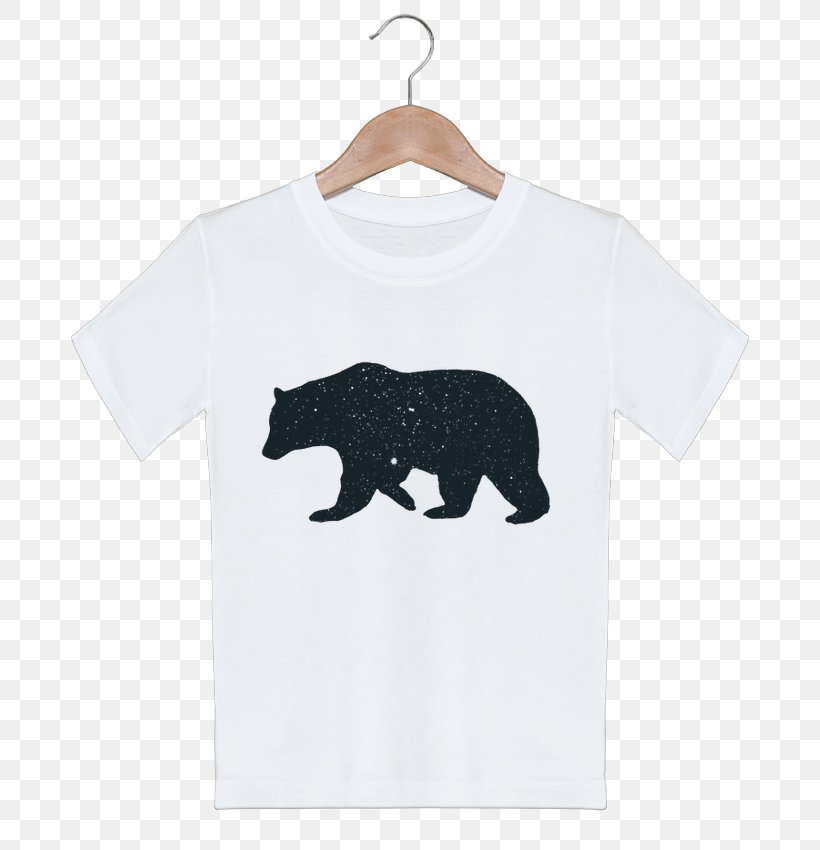 American Black Bear Polar Bear Giant Panda T-shirt, PNG, 690x850px, Bear, American Black Bear, Art, Autocad Dxf, Black Download Free