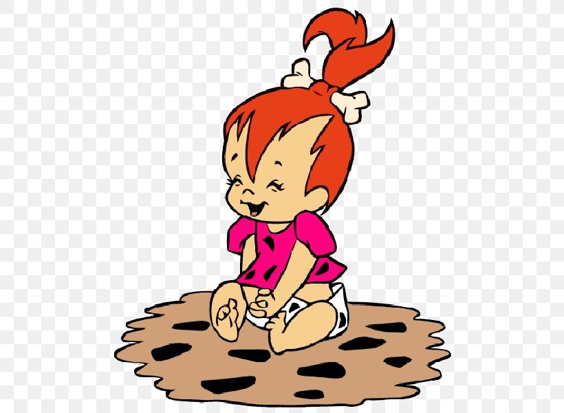 Pebbles Flinstone Bamm-Bamm Rubble Wilma Flintstone Fred Flintstone Barney Rubble, PNG, 600x600px, Watercolor, Cartoon, Flower, Frame, Heart Download Free