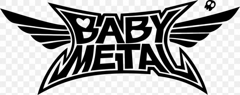 BABYMETAL Logo Distortion Decal YAVA!, PNG, 1413x565px, Babymetal, Black, Black And White, Brand, Decal Download Free