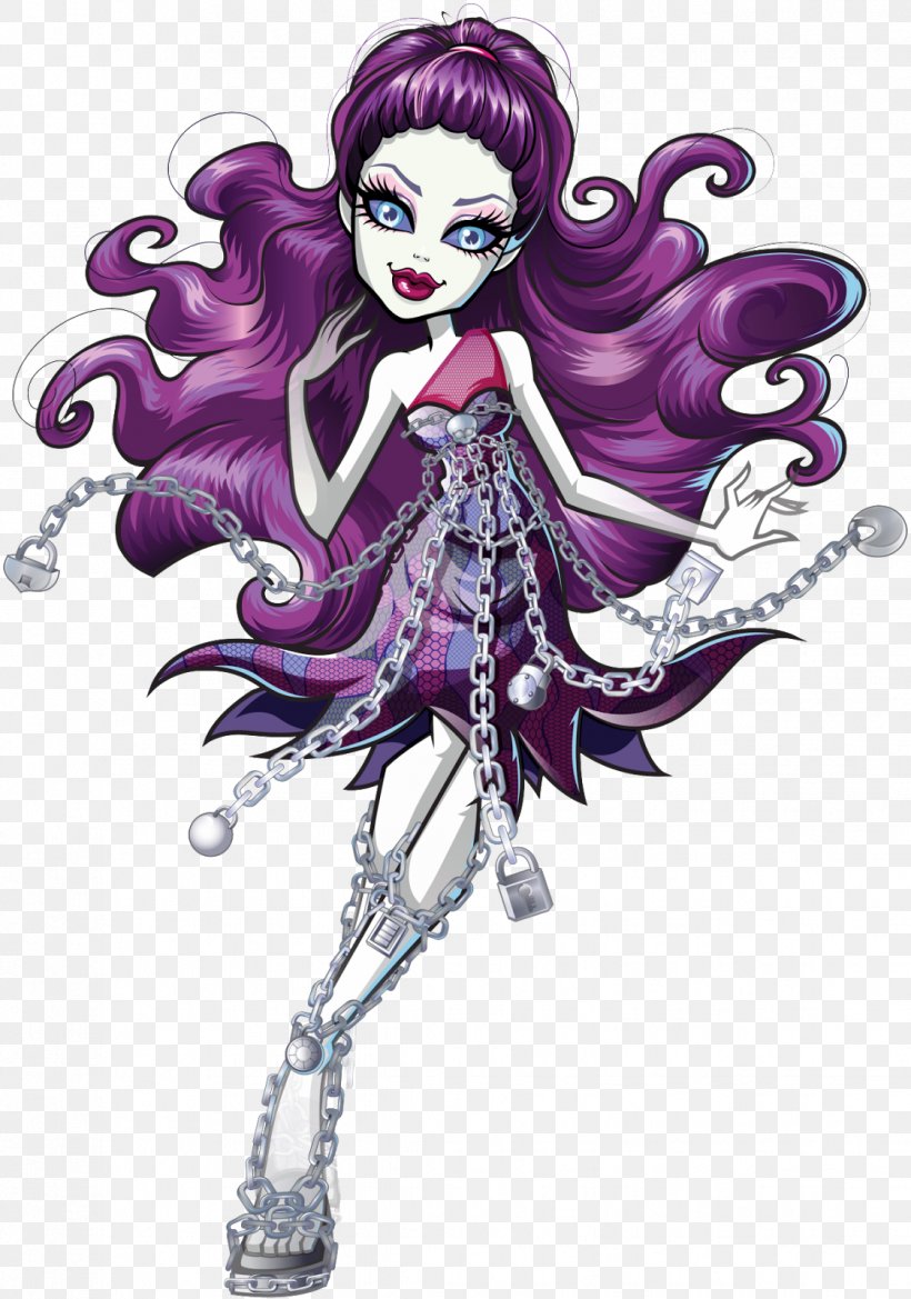 Monster High Spectra Vondergeist Daughter Of A Ghost Ghoul Doll, PNG, 1122x1600px, Watercolor, Cartoon, Flower, Frame, Heart Download Free