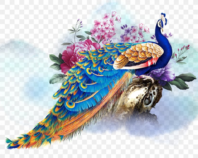 Peafowl Rangoli, PNG, 1000x800px, Peafowl, Beak, Color, Disperse Dye, Diwali Download Free