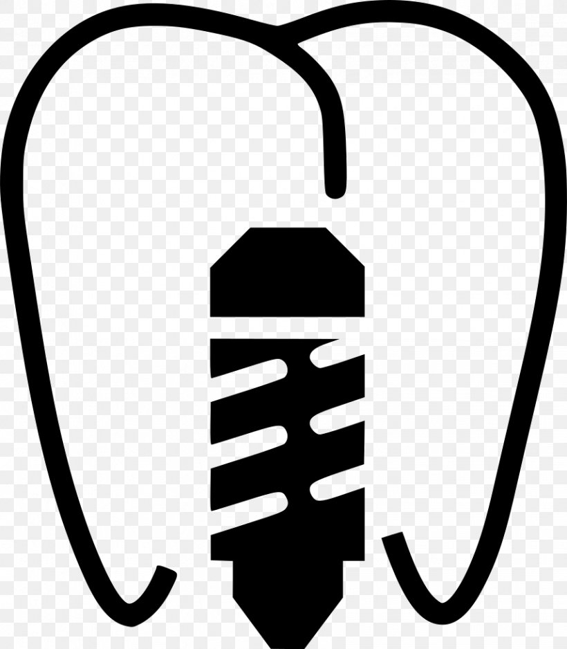 Cosmetic Dentistry Dental Implant Tooth, PNG, 856x980px, Dentist, Black, Black And White, Clinic, Cosmetic Dentistry Download Free