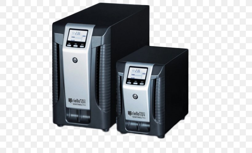 Riello Sentinel Pro 2200VA Double-Conversion (Online) 2200VA Tower Black Uninterruptible Power Supply (UPS) SEP2200 Power Supply Unit Riello Sentinel Pro 3000VA 3000VA Tower Black Sep 3000 Surge Protector, PNG, 600x497px, Ups, Computer, Computer Component, Computer Network, Electric Battery Download Free
