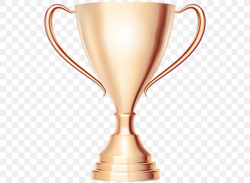 Trophy, PNG, 538x600px, Watercolor, Award, Copper, Drinkware, Metal Download Free