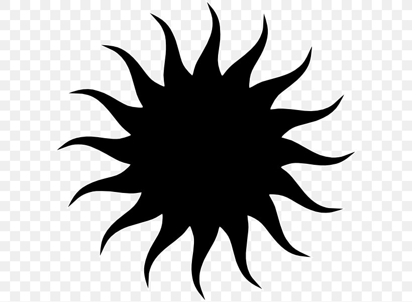 Desktop Wallpaper Clip Art, PNG, 600x601px, Black Sun, Artwork, Black And White, Fictional Character, Flower Download Free