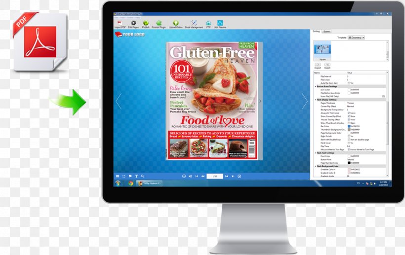 Flip Book Publishing Flip Page Computer Software, PNG, 1200x758px, Flip Book, Adobe Flash, Adobe Flash Player, Advertising, Book Download Free