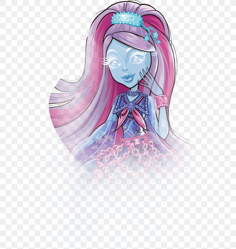 Kiyomi Haunterly Monster High Doll Draculaura Frankie Stein, PNG, 543x865px, Watercolor, Cartoon, Flower, Frame, Heart Download Free