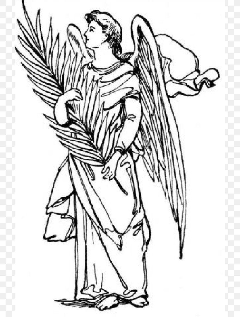 Saint Gabriel The Archangel Michael Coloring Book, PNG, 719x1081px, Gabriel, Angel, Archangel, Arm, Art Download Free