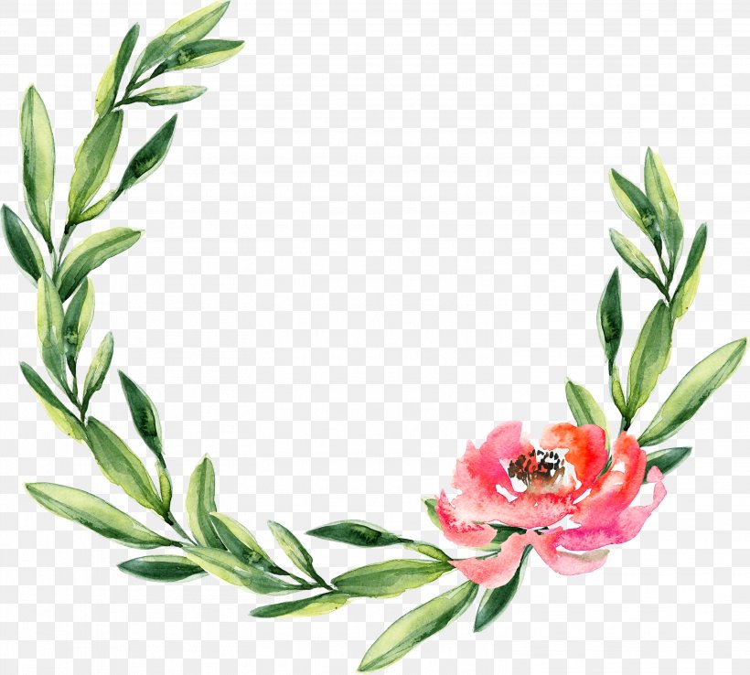 Wreath Watercolor Painting Wedding Garland Christmas, PNG, 3012x2714px, Wreath, Branch, Christmas, Drawing, Floral Design Download Free