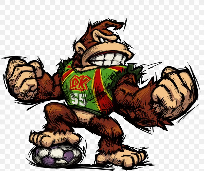Donkey Kong Jr. Mario Strikers Charged Super Mario Strikers, PNG, 1432x1200px, Donkey Kong, Art, Bear, Bowser, Carnivoran Download Free