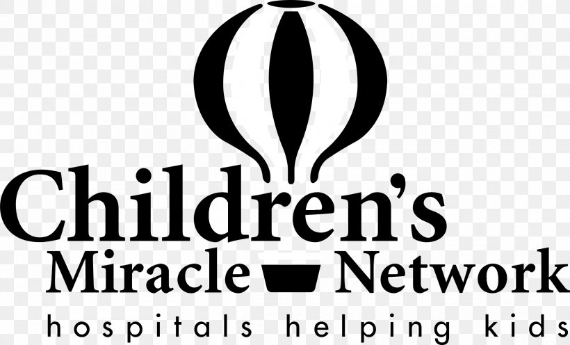 Logo Brand Children's Miracle Network Hospitals Font Personalization, PNG, 2400x1452px, Logo, Area, Black And White, Brand, Monochrome Download Free