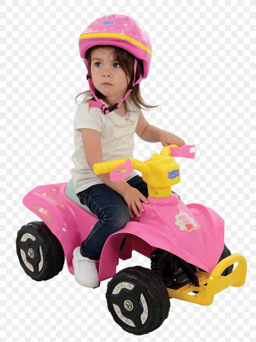 Peppa Pig Child Toy Tricycle Vehicle, PNG, 900x1202px, Peppa Pig, Allterrain Vehicle, Child, Footwear, Headgear Download Free