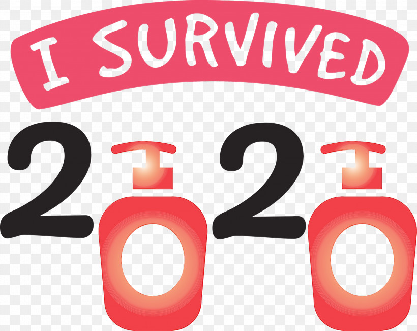 2020 Hello 2021 Sticker Coronavirus Disease 2019 Font, PNG, 3000x2384px, I Survived, Coronavirus Disease 2019, Hello 2021, Paint, Sticker Download Free