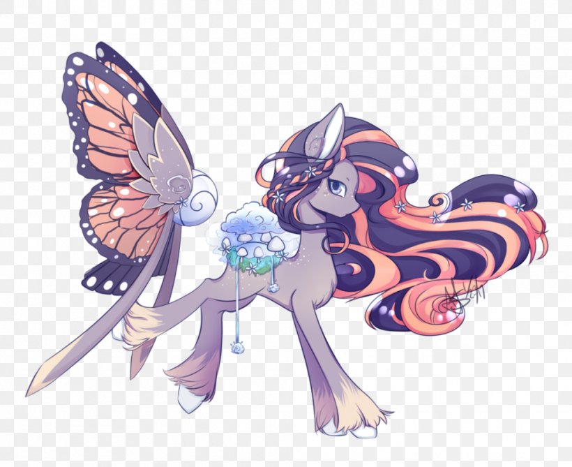 Butterfly Horse Auction Angelfall Pony, PNG, 989x807px, Watercolor, Cartoon, Flower, Frame, Heart Download Free