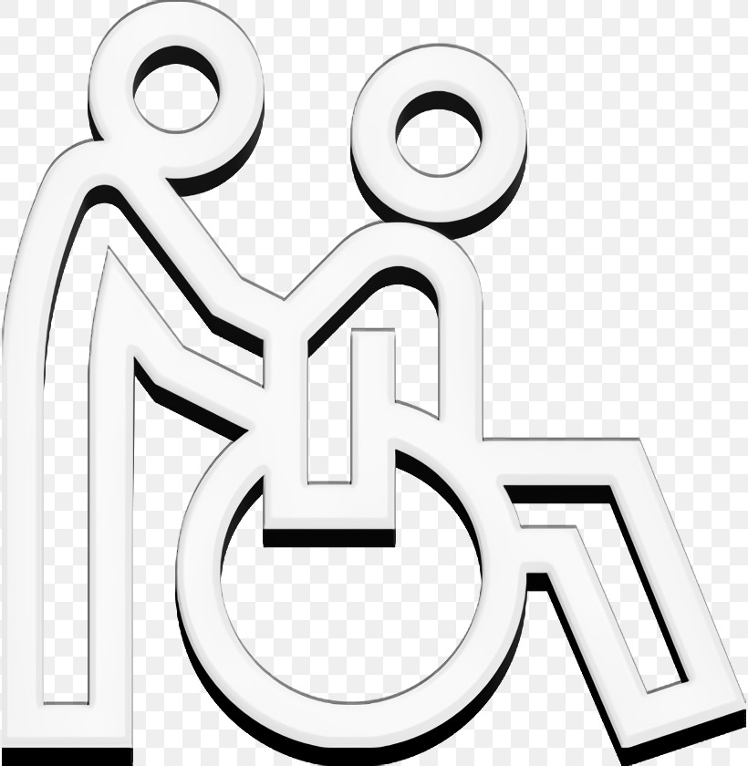 Disabled People Icon Disabled People Assitance Icon Wheelchair Icon, PNG, 816x840px, Disabled People Icon, Black, Black And White, Jewellery, Line Art Download Free