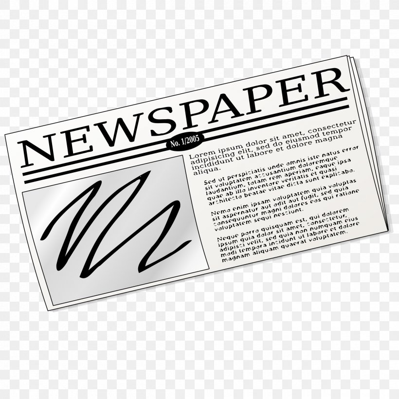 Free Newspaper Clip Art, PNG, 2400x2400px, Newspaper, Article, Brand, Free Content, Free Newspaper Download Free