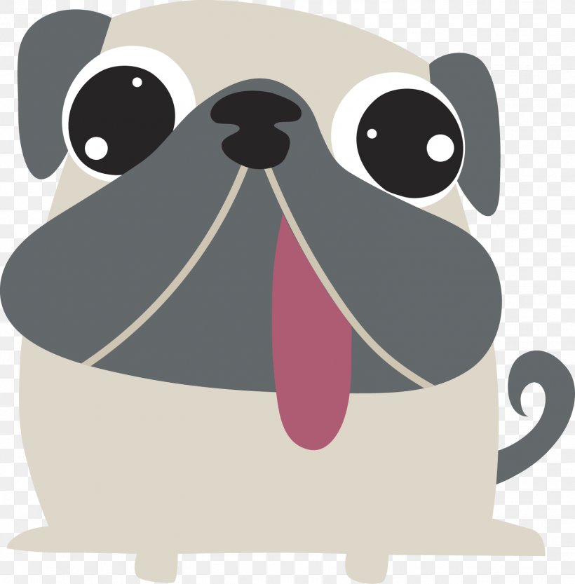 Pug Puppy Sticker Personal Grooming, PNG, 1557x1582px, Pug, Advertising, Animal, Carnivoran, Dog Download Free
