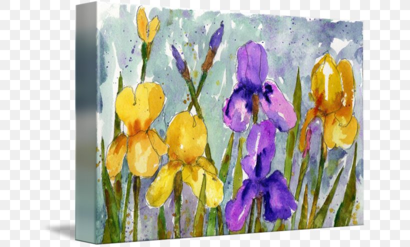 Irises Painting Water Lilies Crocus Iris Pseudacorus, PNG, 650x494px, Irises, Acrylic Paint, Claude Monet, Crocus, Flower Download Free