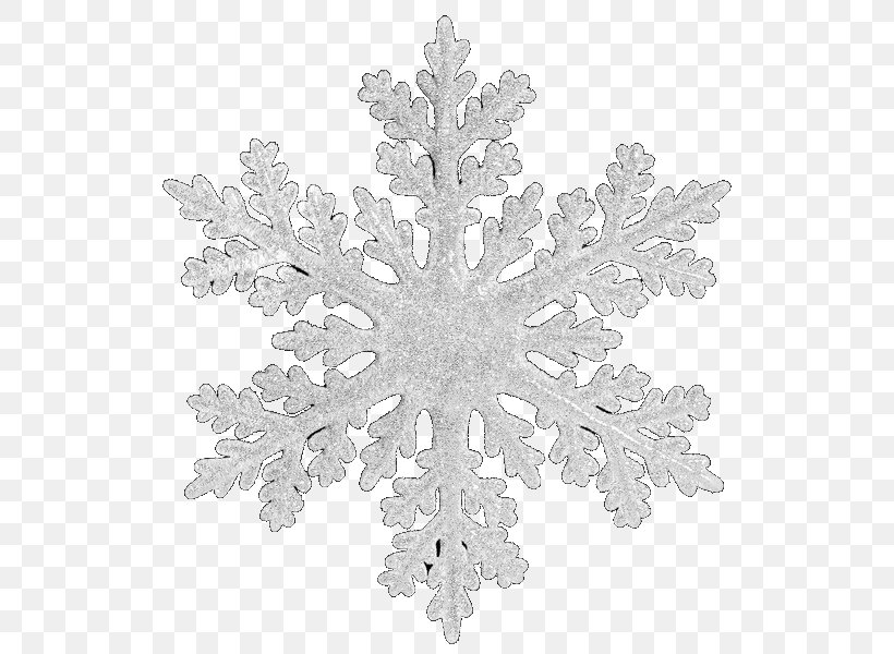 Snowflake Christmas Tree, PNG, 544x600px, Snowflake, Black And White, Christmas, Christmas Decoration, Christmas Ornament Download Free